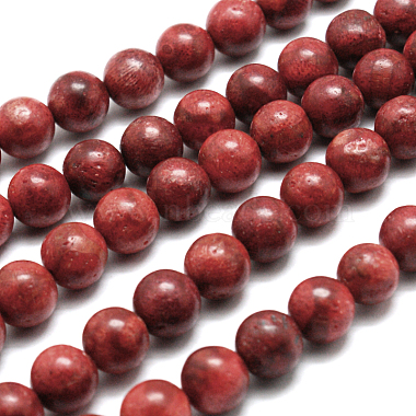 10mm Round Grass Coral Beads