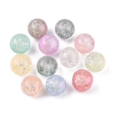 300Pcs 12 Colors Translucent Crackle Glass Beads Strands(CCG-YW0001-14)-2