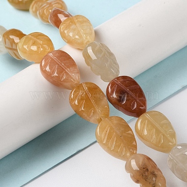 Natural Topaz Jade Beads Strands(G-M418-A01-01)-2