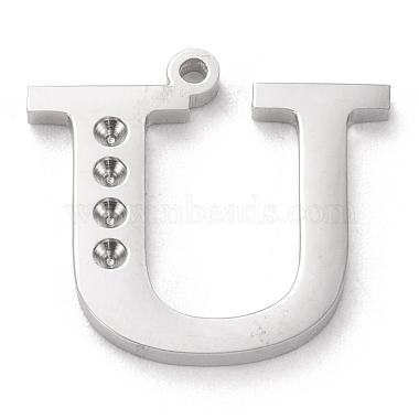Stainless Steel Color Alphabet 304 Stainless Steel Pendants