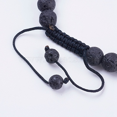 Nylon ajustable pulseras de abalorios trenzado del cordón(BJEW-F308-57B)-3