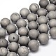 Round Electroplated Natural Druzy Geode Quartz Crystal Beads Strands(G-A143B-18mm-04)-1