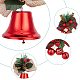 gorgecraft 2pcs 2 styles décorations pendentif cloche de Noël(HJEW-GF0001-35)-6